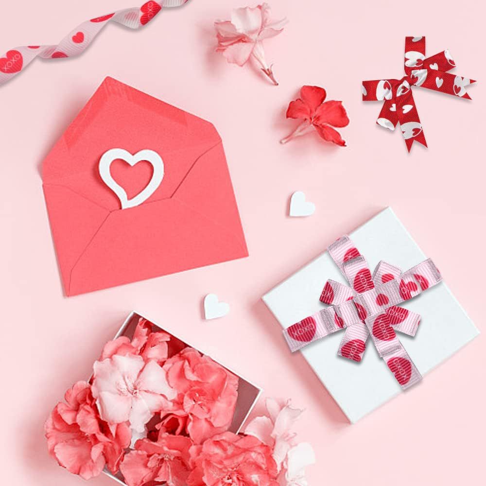 9mm Valentine's Day Gift Flower Wrapping Material Ribbon Hair Ornaments Bow Cake Baking Gift Wrapping Ribbon
