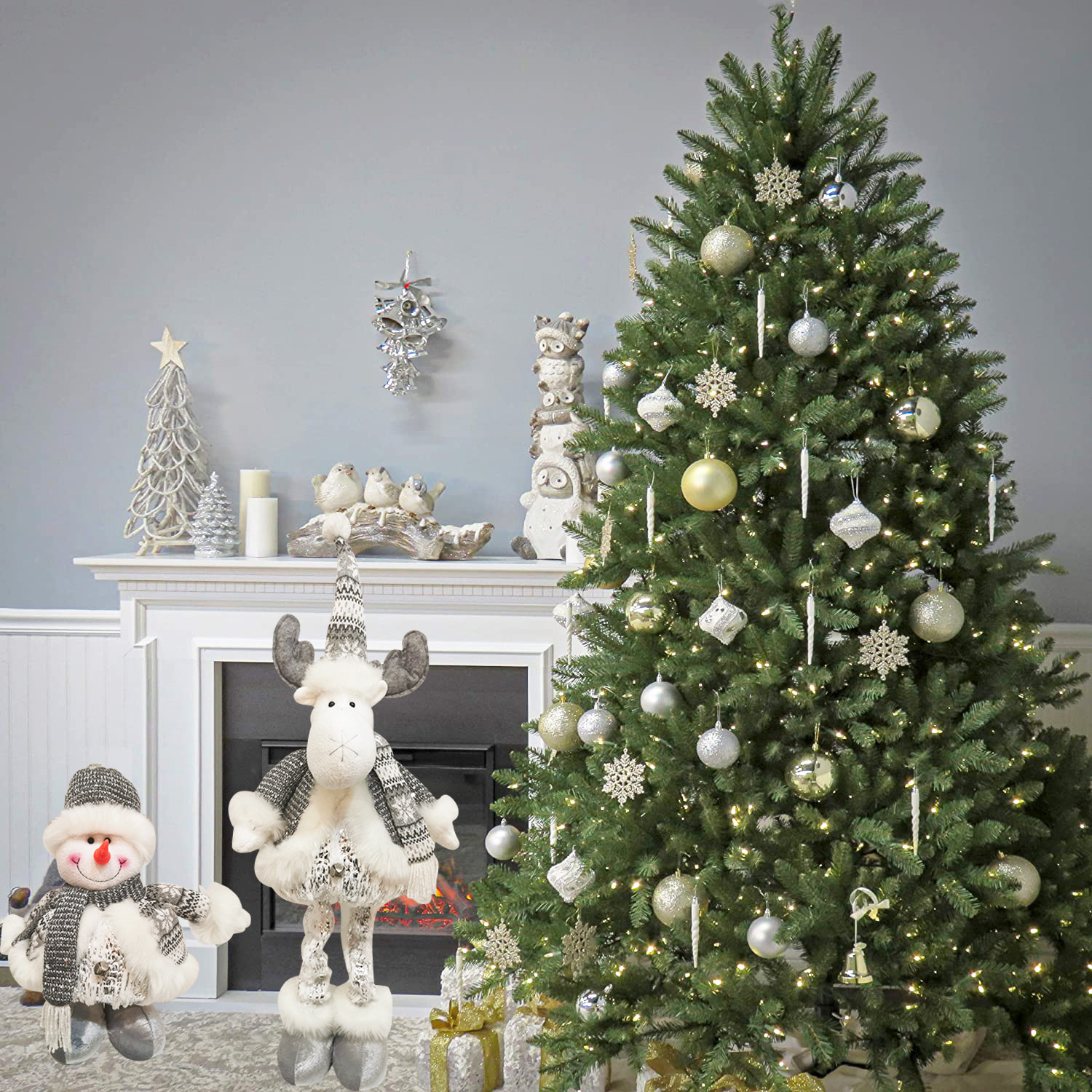 2023 spot Christmas decorations Christmas gift ornaments Christmas telescopic doll snowman deer ornaments wholesale