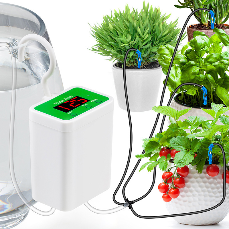 家庭用のスマートな点滴灌漑用の花の滴る水のマシン怠け者の鉢植えの定時は花を育てます。|undefined