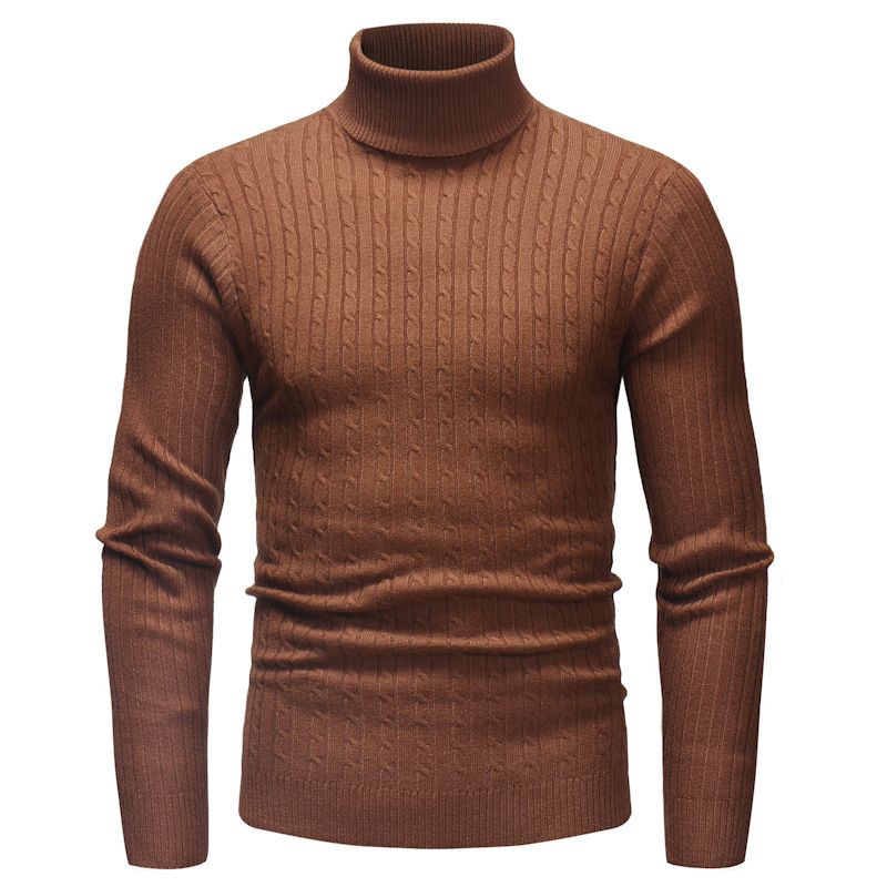 2023 autumn and winter New Amazon AliExpress Ebay foreign trade Men's turtleneck striped sweater sweater M012