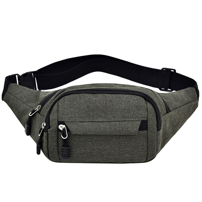 New Men's and Women's Outdoor Sports Mobile Phone Bag Multi-functional Casual Shoulder Crossbody Bag Stall Collection Multi-layer Waist Bag Batch