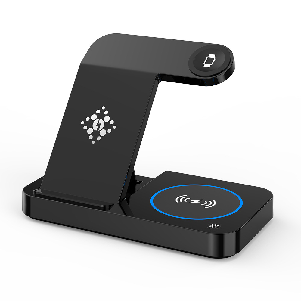 New folding four-in-one wireless charger for Apple Samsung mobile phone watch headset four-in-one wireless charger