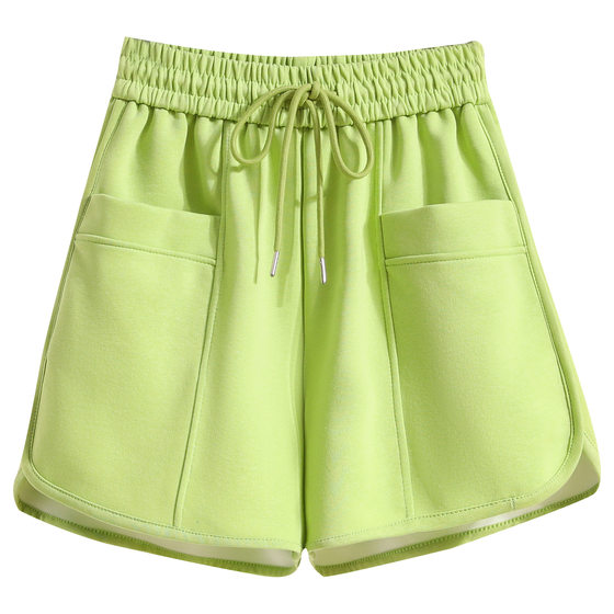Sports Shorts Women's Summer Women's Casual Loose Wide Leg Pants High Waist Slimming A- line Sweet Three-point Hot Pants