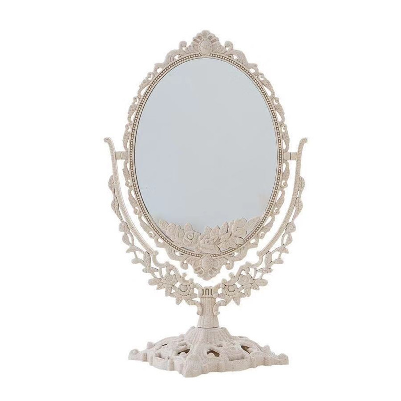 New retro makeup mirror European-style desktop dressing mirror double-sided simple large Princess makeup mirror batch