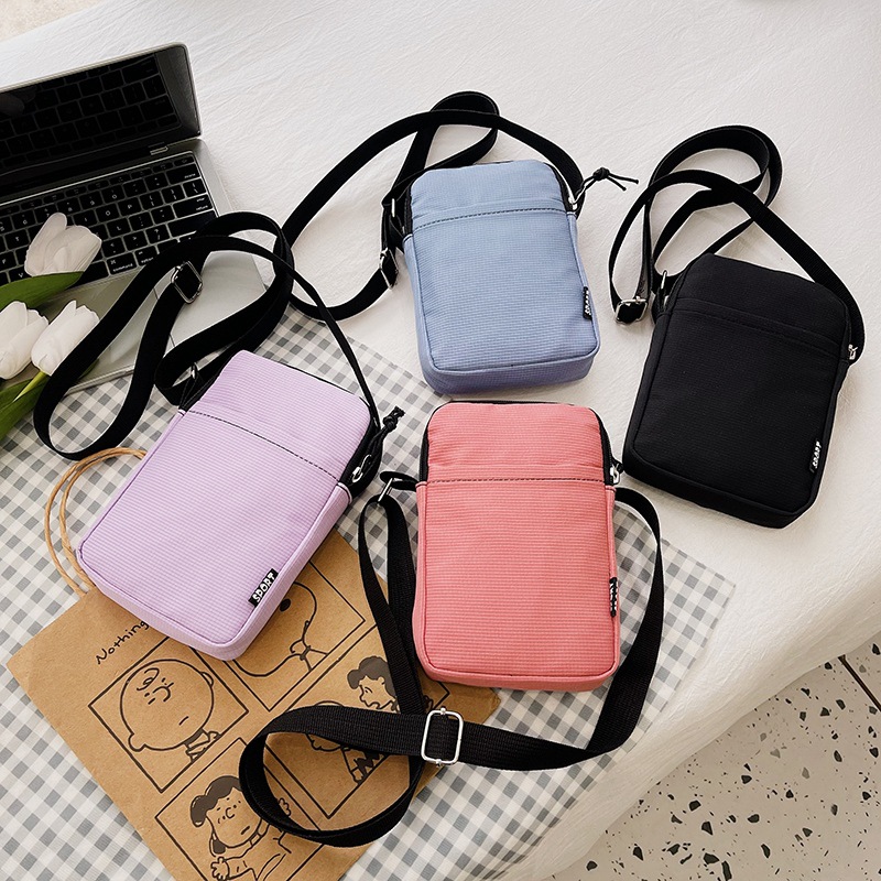 New large screen mobile phone bag women's shoulder messenger bag coin purse Oxford cloth bag wrist bag mother bag dancing arm bag