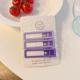 62# purple rectangular three-piece set
