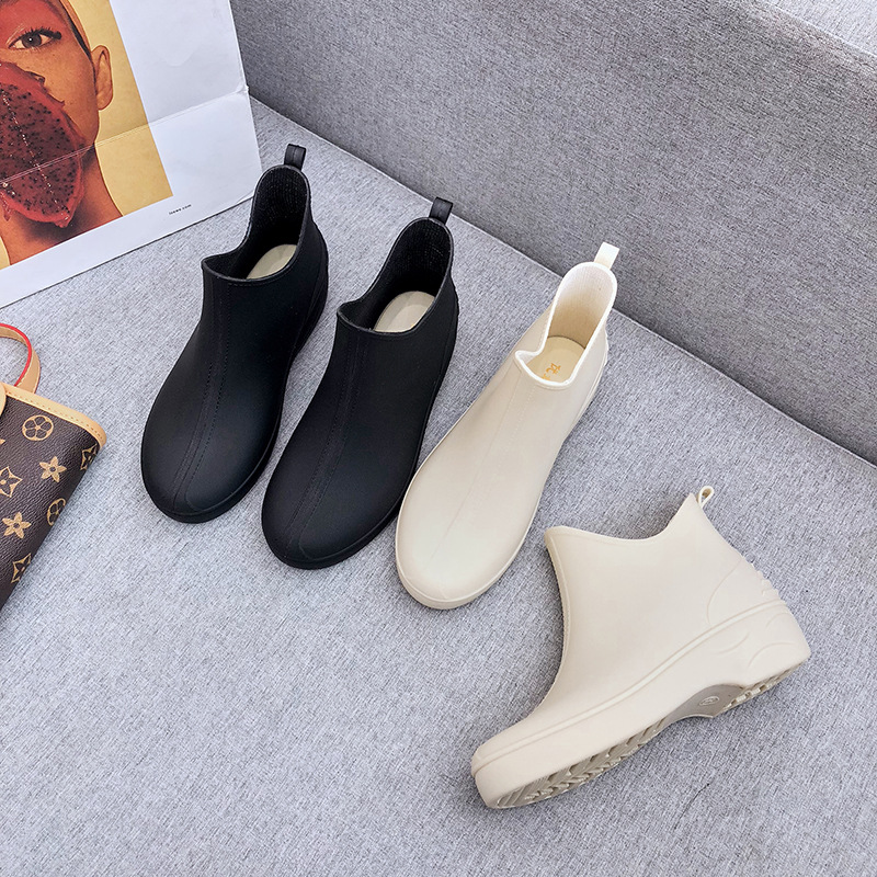 Cross-Border special for Japanese rain shoes women's short tube Net red women's rain boots non-slip waterproof shoes women shake a generation of hair