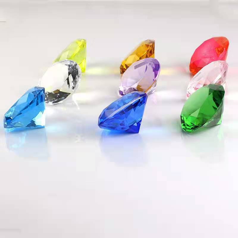 Factory direct 6mm-500mm glass crystal diamond crafts home living room decoration housewarming opening gift