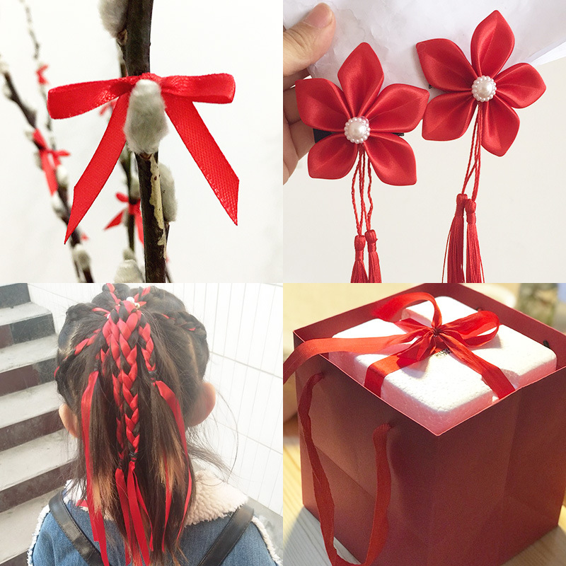 Ribbon wholesale ribbon ribbon bow red ribbon wedding bundle quilt lifting new car ribbon red cloth ribbon ribbon