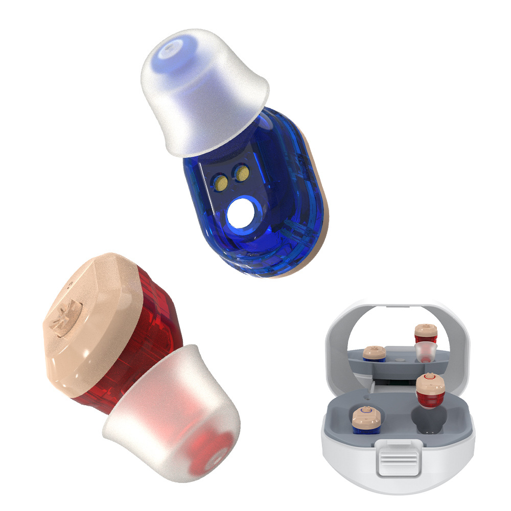 [Explosions] Charging bin hearing aid pair sound amplifier Hearing aids sound insulation and noise reduction assistance
