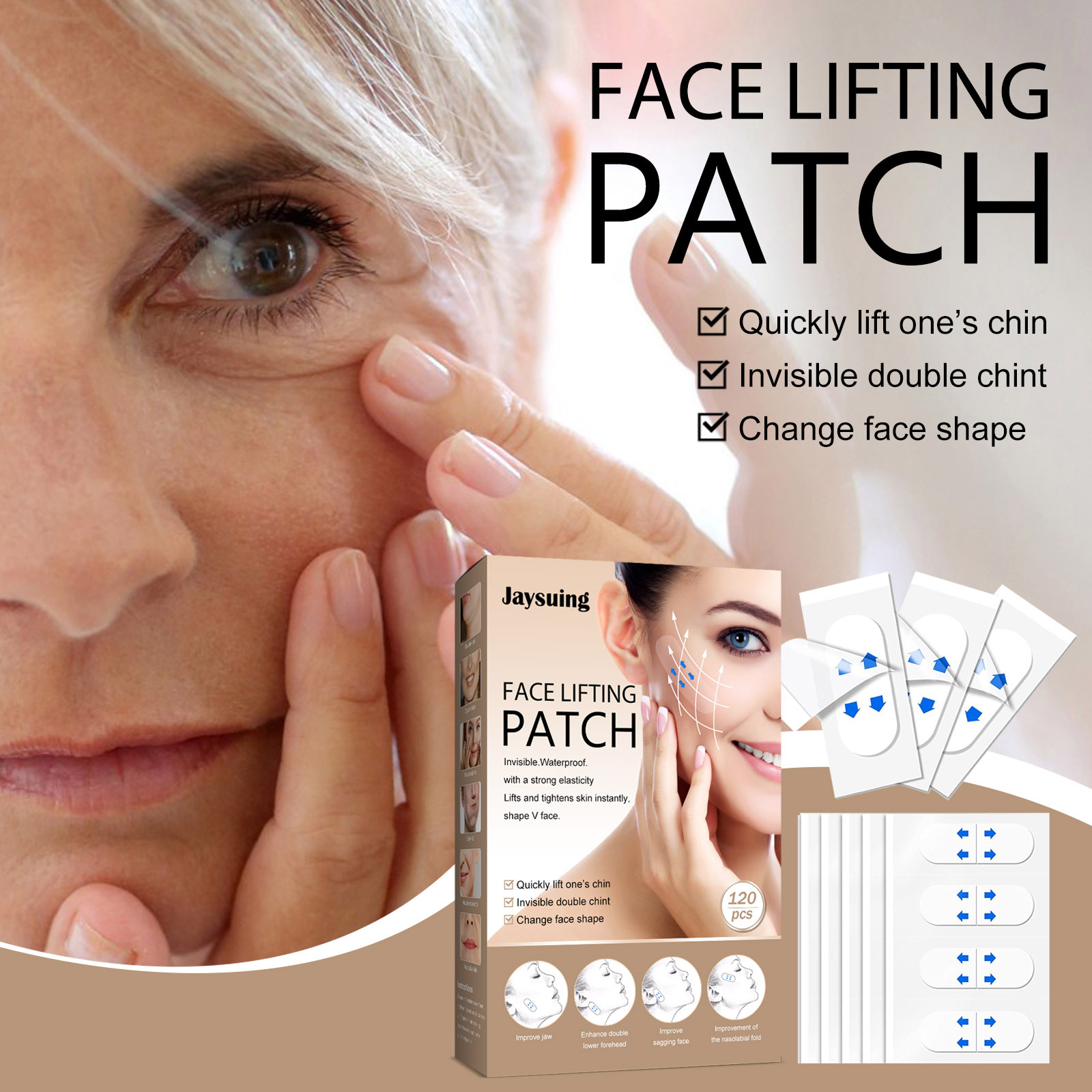 Facial Invisible Lever Patch Lever Face Patch Lever Tightening Chin Fading Fine Lines Shaping V-Shaped Small Face Patch