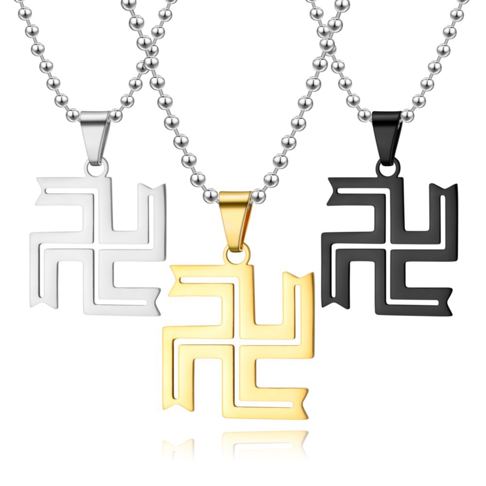 Factory spot Japanese cartoon animation surrounding Tokyo swastika Avenger stainless steel necklace pendant titanium steel jewelry