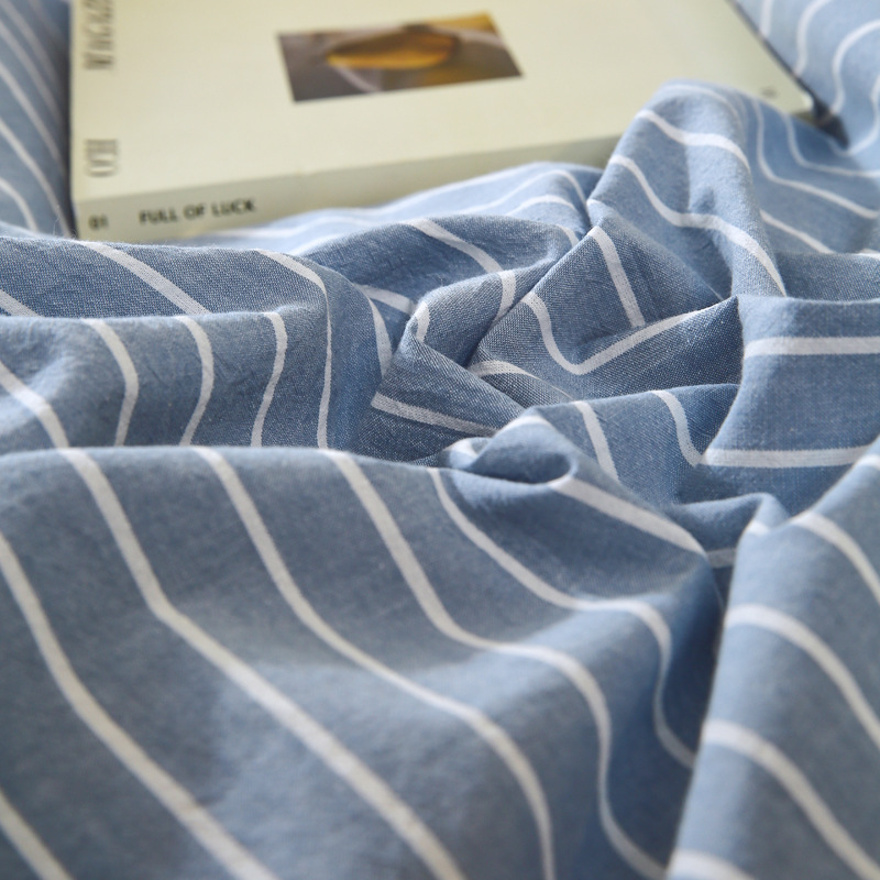 Pure Cotton Washed Cotton Pillowcase One-Pair Household Pure Cotton Pillowcase Single Single Pillow Inner Pillow Cover Double-Person Summer