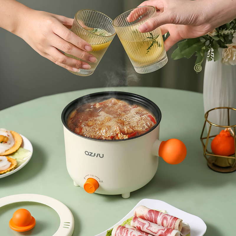 Multi-functional mini electric cooker student dormitory small electric hot pot household integrated electric cooker non-stick pot cooking pot