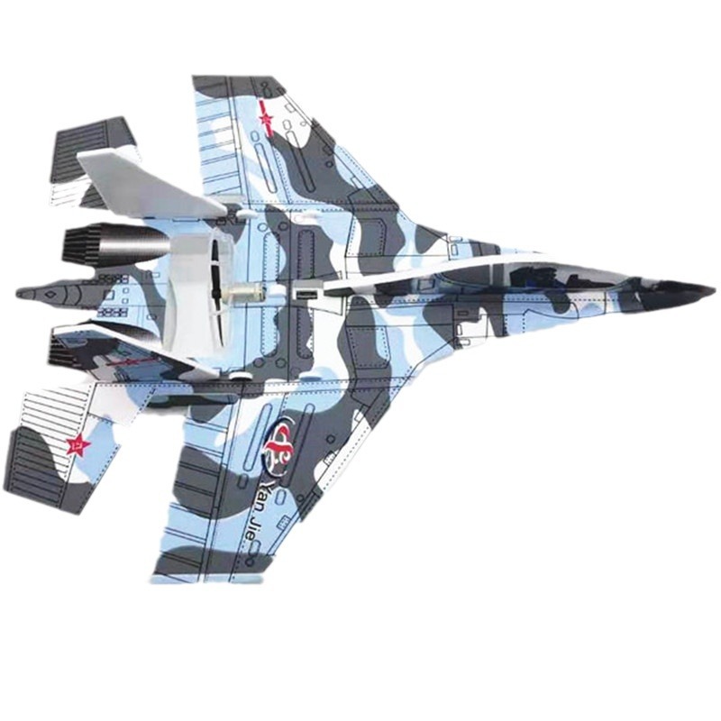 New toy electric aircraft fighter Su 27 foam hand throwing unmanned glider swing model factory supply
