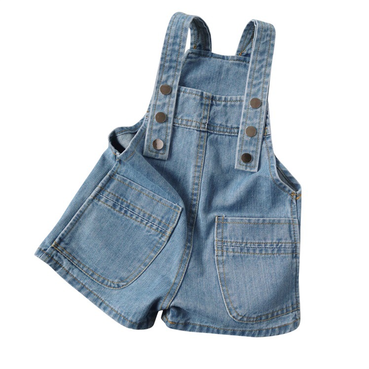 [Pick] Korean baby denim strap shorts spring and summer new boys and girls baby casual pants
