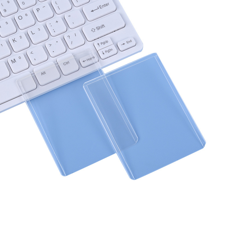Huangting wholesale 35PT card holder small card hard card cover film b8 transparent PVC goo card one-piece edge card cover card film plastic