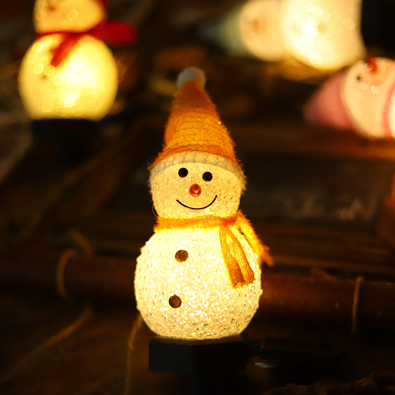 Snowman Solar Landscape Light Lawn Light Garden Set Christmas Light Outdoor Light String Decoration Waterproof Grass Light