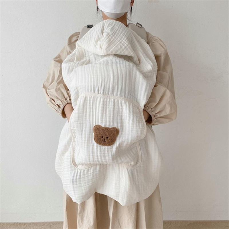 Korean ins Cub Bear Quilt Summer Anti-mosquito Windproof Multifunctional Cloak Baby Blanket Quilt Shawl Blanket