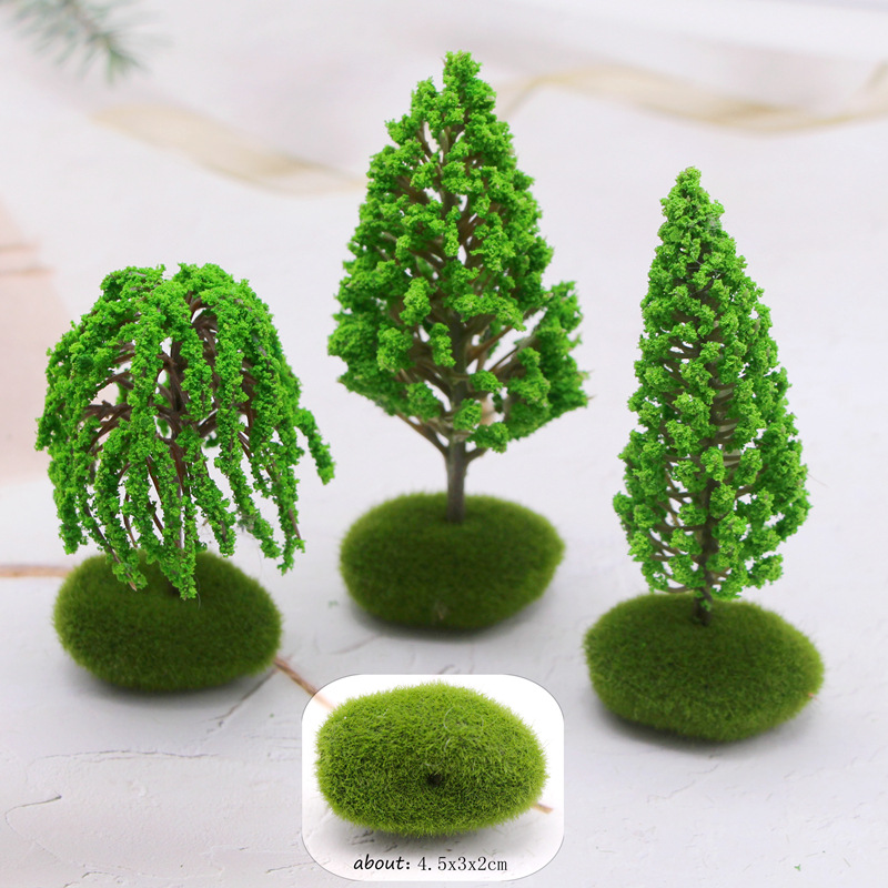 Miniature garden mini simulation landscape tree plastic building model tree OB11 micro landscape scene production materials