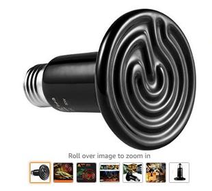 Matte infrared ceramic pet heating lamp reptile lizard pet bulb 110V 220V