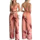 Amazon 2024 Cross-border Summer European and American Women's Personality Straight Pants Sexy Fashion Casual suit