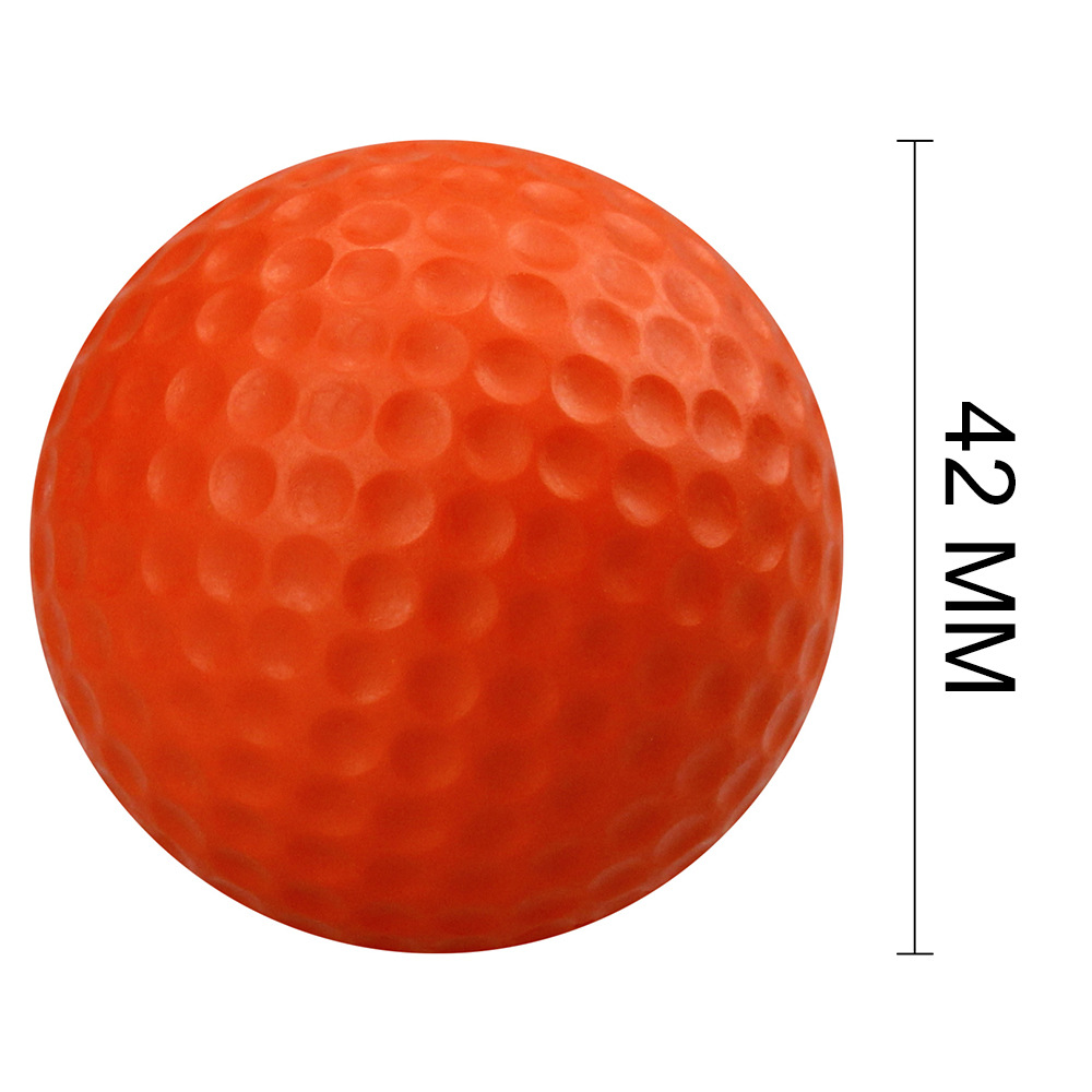 42MM orange golf indoor and outdoor practice ball PU Foam solid sponge soft ball pet toy ball