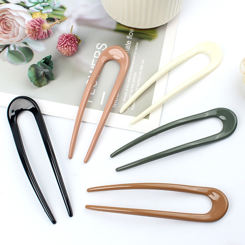Summer Daily Fixed Ball Head Hairpin Commuting All-match Back Head Hairpin New Style Ladies Simple Disc Hair Plug