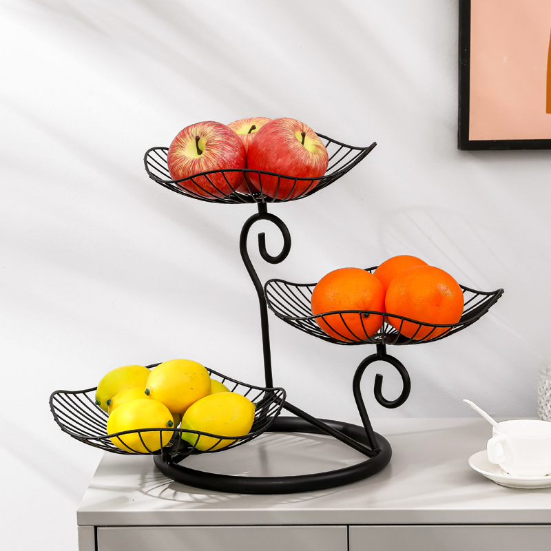 Nordic Ins Style Golden Iron Fruit Plate Dry Fruit Plate Simple Creative Living Room Home Coffee Table Ornaments