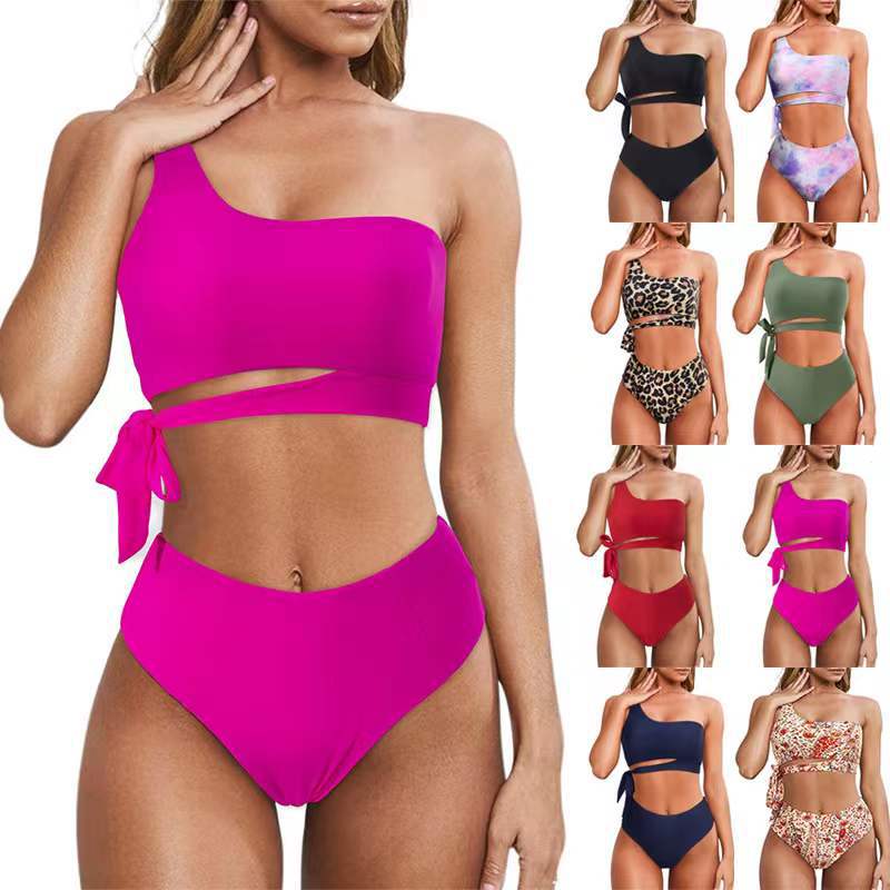 2022 European and American sexy bikini swimsuit belt briefs bikini