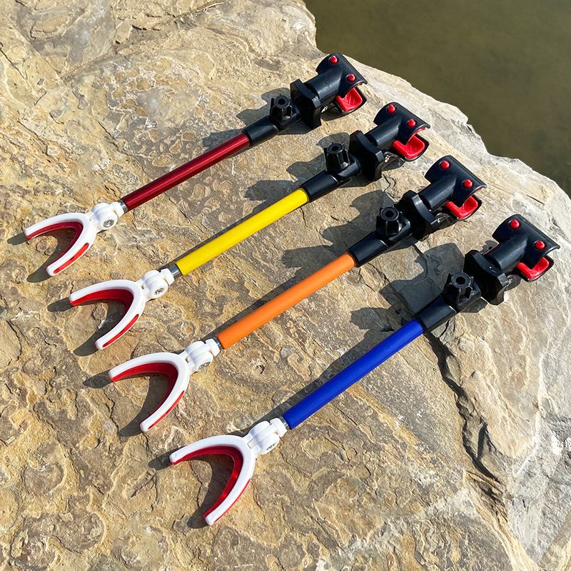 Fishing Rod Battery Bracket Plastic Rear Hanging Antenna Three Section Telescopic Battery Bracket Fishing Rod Rod Rod Fishing Gear Small Bracket