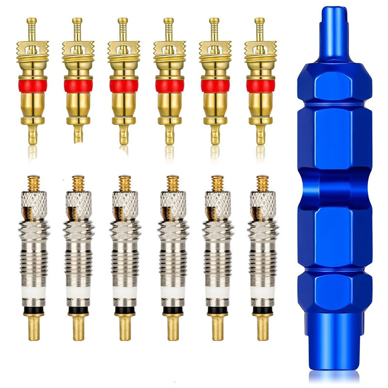 French valve core set bicycle American French wrench French mouth converter mountain bike repair tool