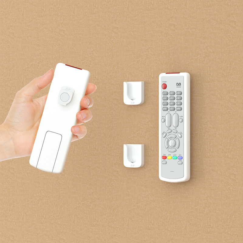 Air conditioning remote control magnetic hook strong paste suction cup wall-mounted buckle remote control storage rack punch-free
