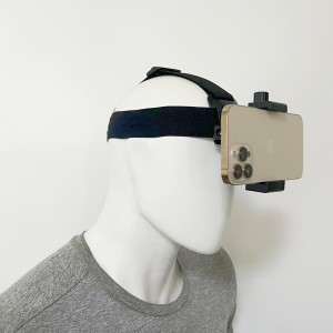 TikTok Tiro en perspectiva en primera persona desembalaje cámara de video transmisión en vivo diadema Soporte fijo para teléfono móvil montado en la cabeza