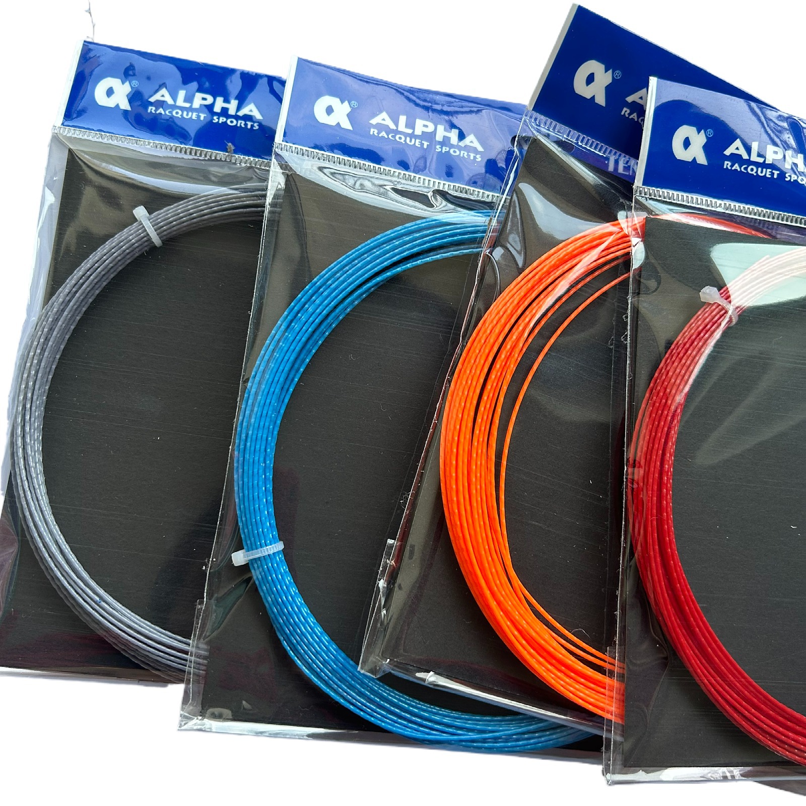 Alpha bamboo stripe single tennis line beginner polyester durable tennis hard line 12 m 1.25MM