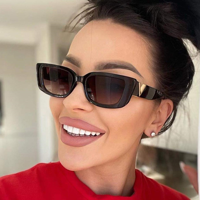Cross-border Trendy New Sunglasses Fashion Simple Square Hip-hop Glasses Internet Celebrity Same Style Street Shot Sunscreen Sunglasses for Women