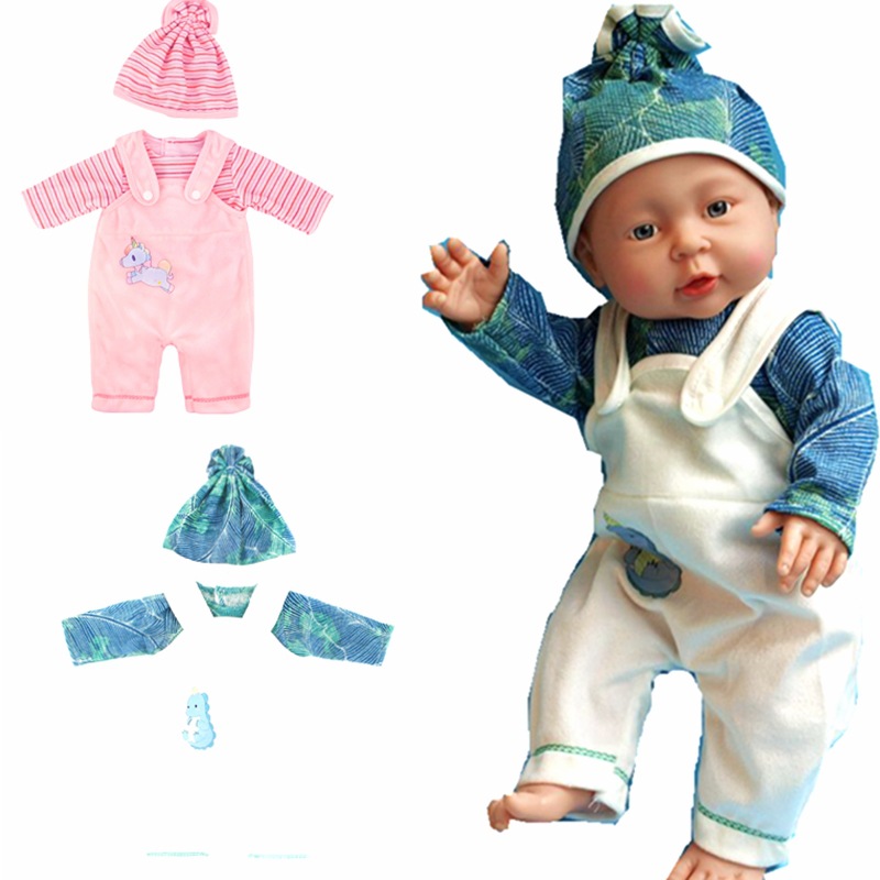 18 Inch American Girl Doll 40cm Summer Doll Dress Accessories Overalls One-piece Clothes with Hat