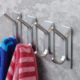 Long High and Low Hook-Silver 4 Pack