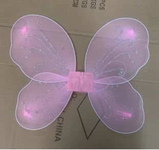 Cross-Border gold powder folding wings Children's Day decorations stage props color butterfly wings