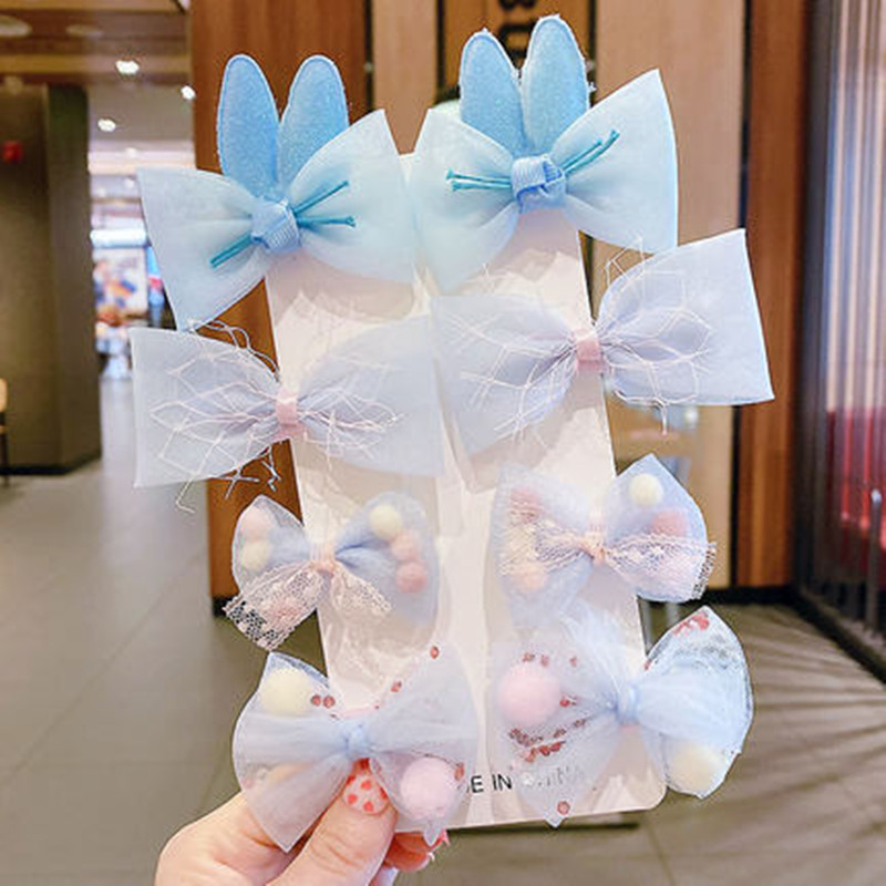Épingle à cheveux pour enfants, jolie princesse coréenne, nœud, accessoires pour cheveux, frange de bébé, pince à cheveux cassée, pince à cheveux pour filles_voghion.com