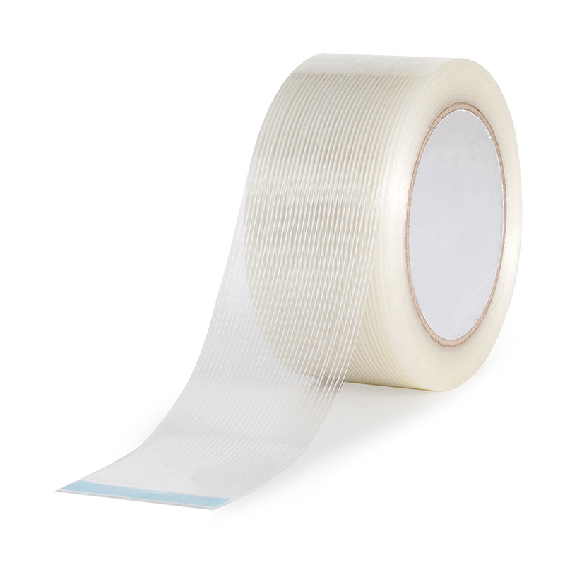 Glue stripe fiber tape lithium battery printing packaging paste plate sealing packaging steel roll strapping high adhesive tape wholesale