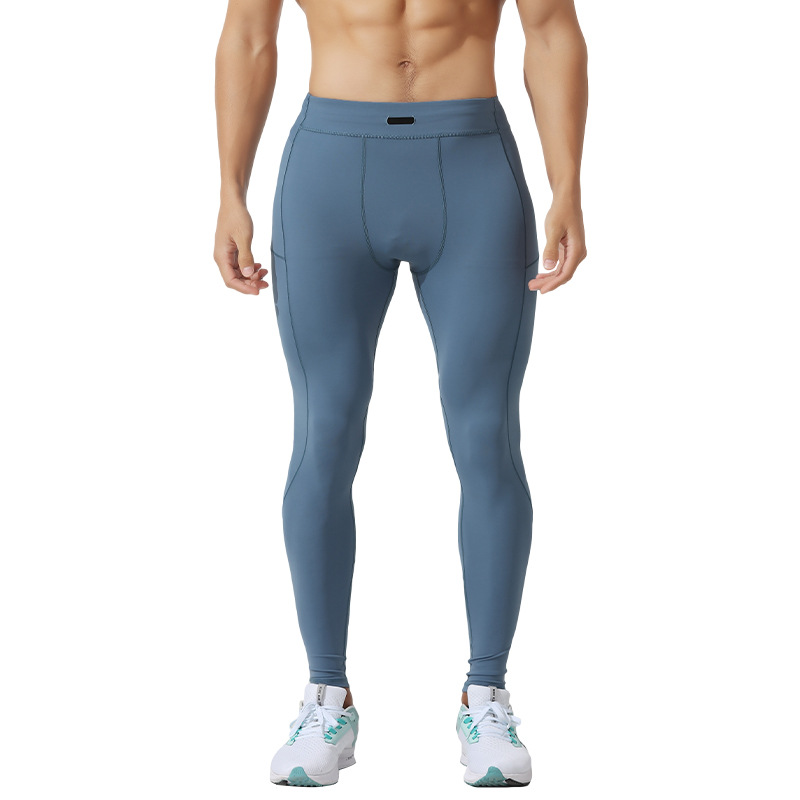 Light Compression Sports Quick-drying Pants Men's Autumn and Winter New Outdoor Training Yoga Fitness Trousers Running Tight Pants