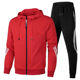 Cross-border Spring and Autumn new men's casual suit hooded sweatshirt sportswear two-piece Men's slim casual suit