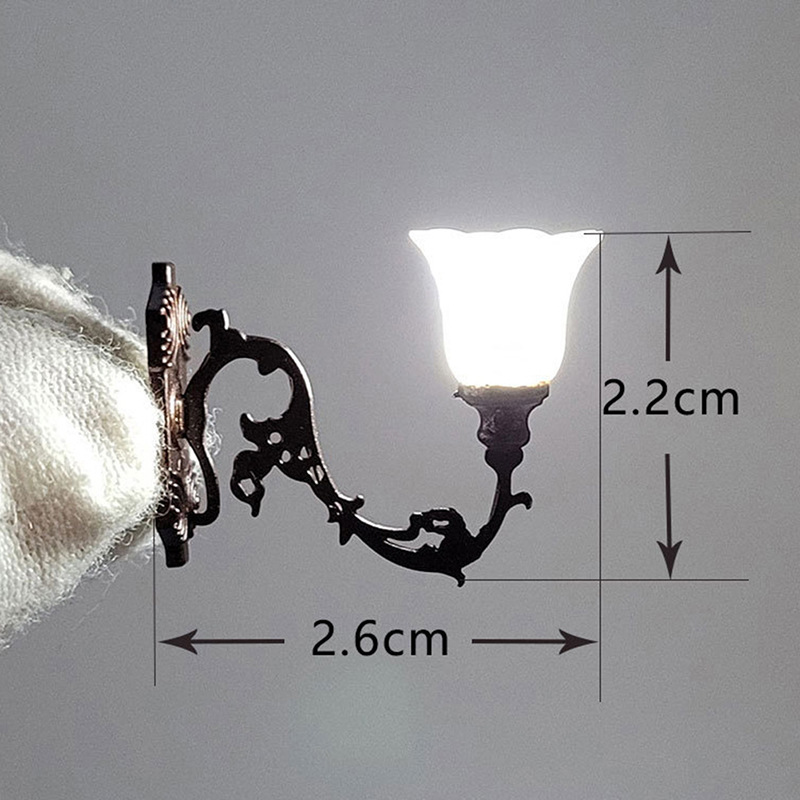 Building sand table model micro landscape ornaments lamp model accessories garden lamp