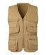 Middle-aged and elderly vest spring and autumn Leisure outdoor vest manufacturer plus size multi-pocket photography cotton vest men's 11#