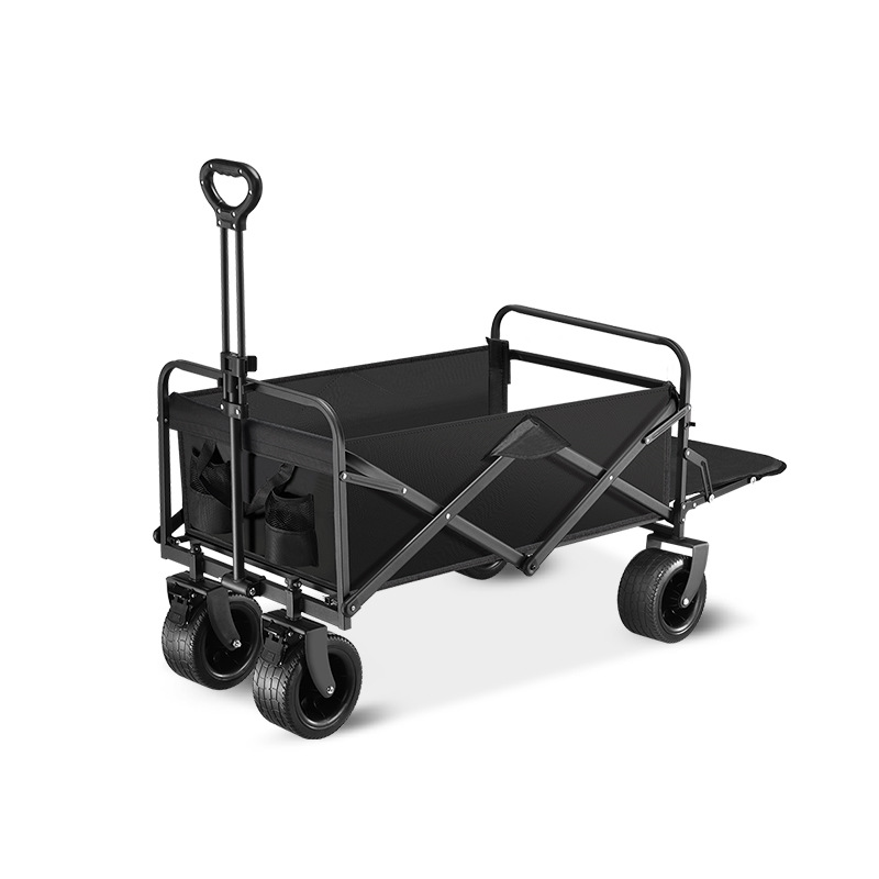 Camper Car Foldable Stall Trolley Outdoor Stall Picnic Car Camp Portable Camping Children's Reclining Trolley