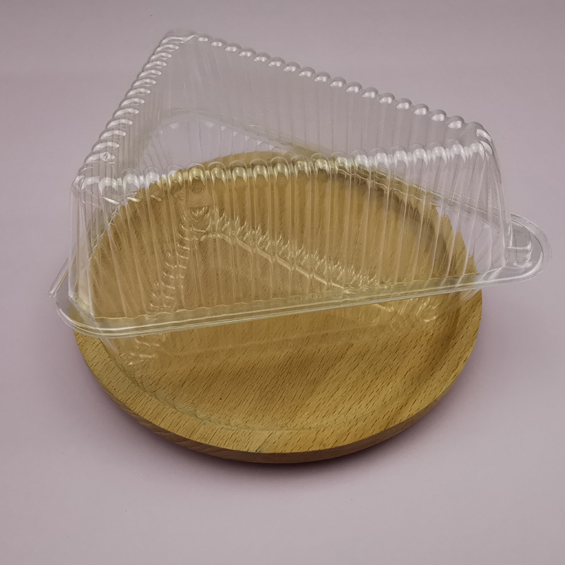 Sandwich Blister Packaging Box Triangle Mousse Baking Packaging Box Transparent Plastic West Point Lasagna Cake Box