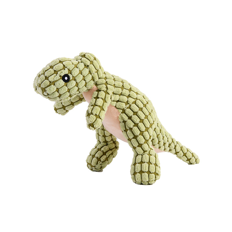 Amazon Explosions Pet Plush Toy Dinosaur Bite-resistant Molar Voice-making Dog Golden Hair Cross-border Pet Doll