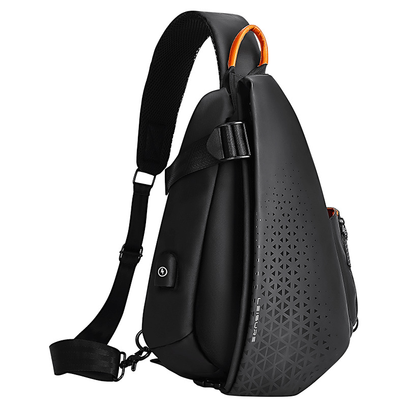 Functional Messenger Bag Men's 2021 New Fashion Large Capacity Shoulder Bag Motorcycle Motorcycle Backpack Trendy Brand Chest Bag