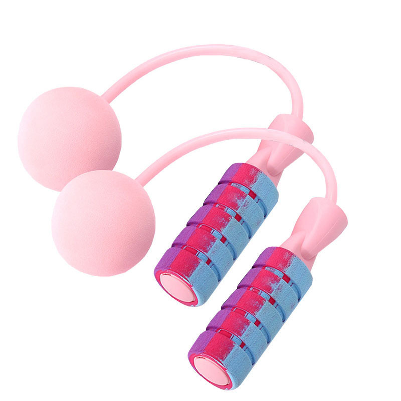 Zhaolun cordless pink rope skipping Amazon sports fitness solid sponge ball duckbill wireless big ball rope skipping